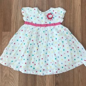 Colorful polka dot dress
